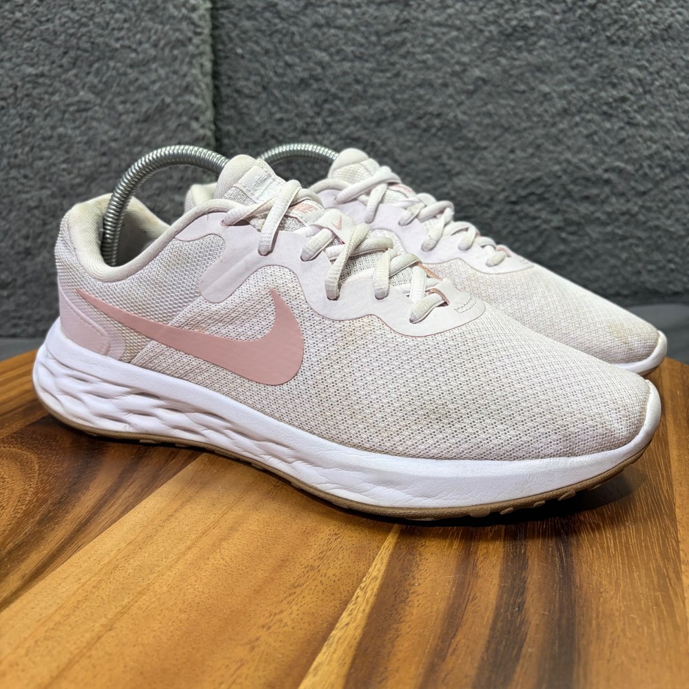 Nike Revolution 6 Next Nature Womens 10 Pink White Running Shoes DC3729-500 - Picture 3 of 12